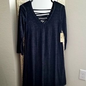 Gray long Sleeve dress,